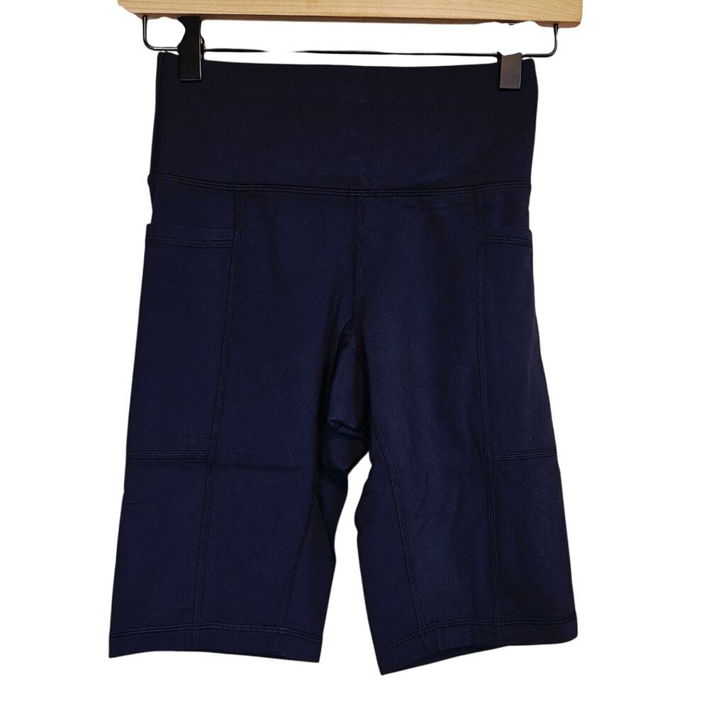 Universal Standard Knockout Bike Shorts Navy Women's Size 0 Workout Athleisure